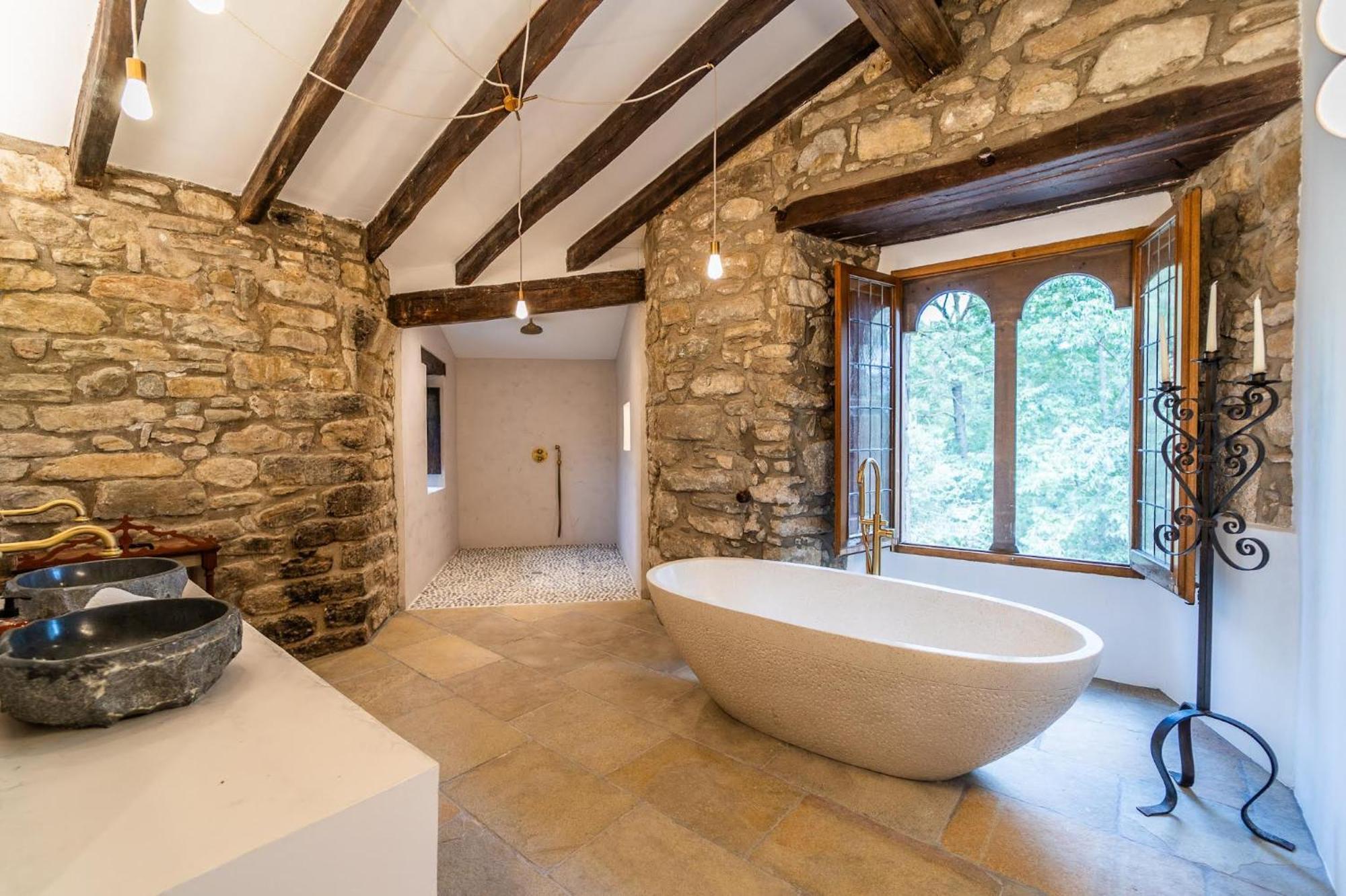 Castell In Girona Villa Sant Miquel de Campmajor Exterior photo